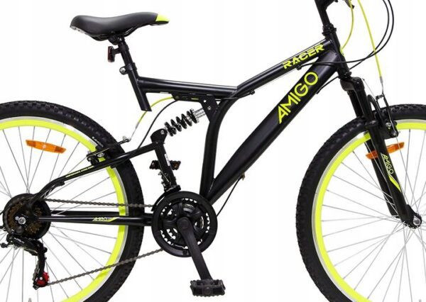 ROWER MTB AMIGO RACER 26 SHIMANO 2x AMORTYZATOR Rozmiar kola 26